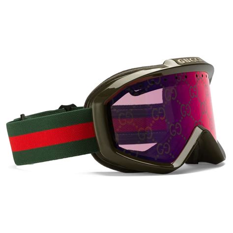 gucci skibrille|gucci green ski goggles.